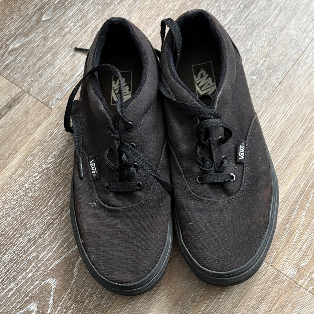 Vans Men's Black Canvas Sneakers